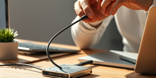 Como fazer backup do PC para um hd externo USB?