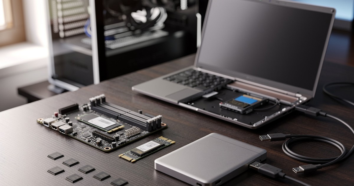 Quais são os tipos mais comuns de memórias SSD e onde eles são usados?