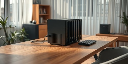 NAS Storage 4-bay desktop: Saiba mais